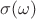 $\sigma(\omega)$
