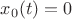 $x_0(t)=0$