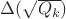 $\Delta(\sqrt{Q_k})$