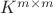 $K^{m\times m}$