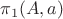 $\pi_1(A,a)$ $\pi_1(A,a)$