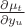 $\frac{\partial \mu_t}{ \partial y_u}$