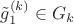 $\tilde{g}_1^{(k)}\in G_k$