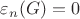 $\varepsilon_n(G)=0$