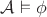 $\mathcal A \vDash \phi$