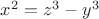 $x^2=z^3-y^3$