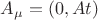 $A_{\mu} = (0, At)$