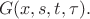 $$
G(x,s,t,\tau).
$$
