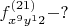 $f_{x^9y^12}^{(21)} - ?$