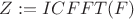 $Z:=ICFFT(F)$