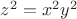 $z^2=x^2y^2$