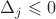 $\Delta_{j}\leqslant 0$