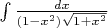 $\int\frac{dx}{(1-x^2)\sqrt{1+x^2}}$