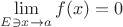 $\lim\limits_{E \ni x \to a} f(x) = 0$