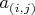 $a_{(i,j)}$