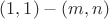 $(1,1)-(m,n)$