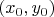 \[
\left( {x_0 ,y_0 } \right)
\]