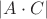 $|A\cdot C|$