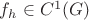 $f_h\in C^1(G)$