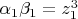 $\alpha_1\beta_1=z_1^3$