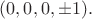 $(0,0,0,\pm 1).$