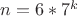 $n=6*7^k$