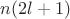 $n(2l+1)$
