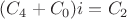 $(C_4+C_0)i = C_2$