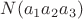 $N(a_1a_2a_3)$