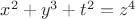 $x^2+y^3+t^2=z^4$