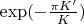 $\exp(-\frac{\pi K'}{K})$