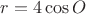 $r=4\cos O$