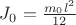 $J_0=\frac{m_0l^2}{12}$ $J_0=\frac{m_0l^2}{12}$