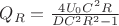$Q_R = \frac{4 U_0 C^2 R}{D C^2 R^2 - 1}$