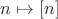$n\mapsto[n]$