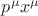 $p^{\mu}x^{\mu}$