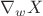 $\nabla_wX$