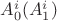 $A_0^i (A_1^i)$ $A_0^i (A_1^i)$