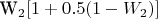 W_2[1+0.5(1- W_2)]